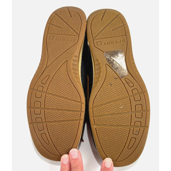 Sperry Women’s Top Sider Angelfish Shimmer Black and Gold Boat Shoes Size 7.5M - Picture 5 of 8